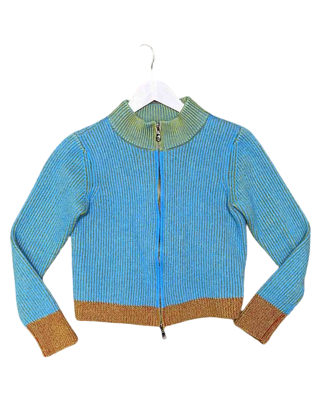 Size M | Alpha60 Merino Wool Zip-Up Cardigan