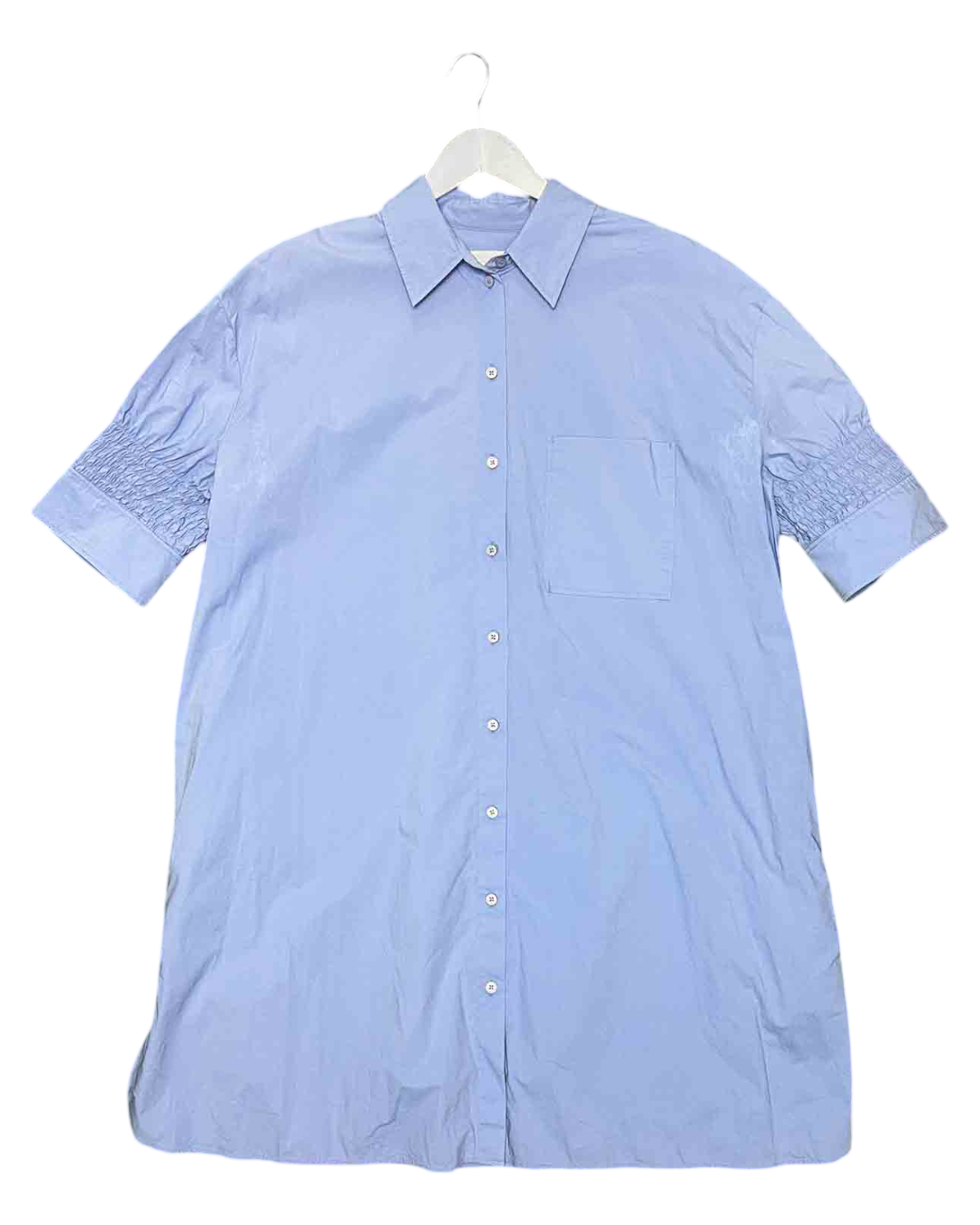 Size 44 (16) | COS Blue Button-Down T-shirt Dress