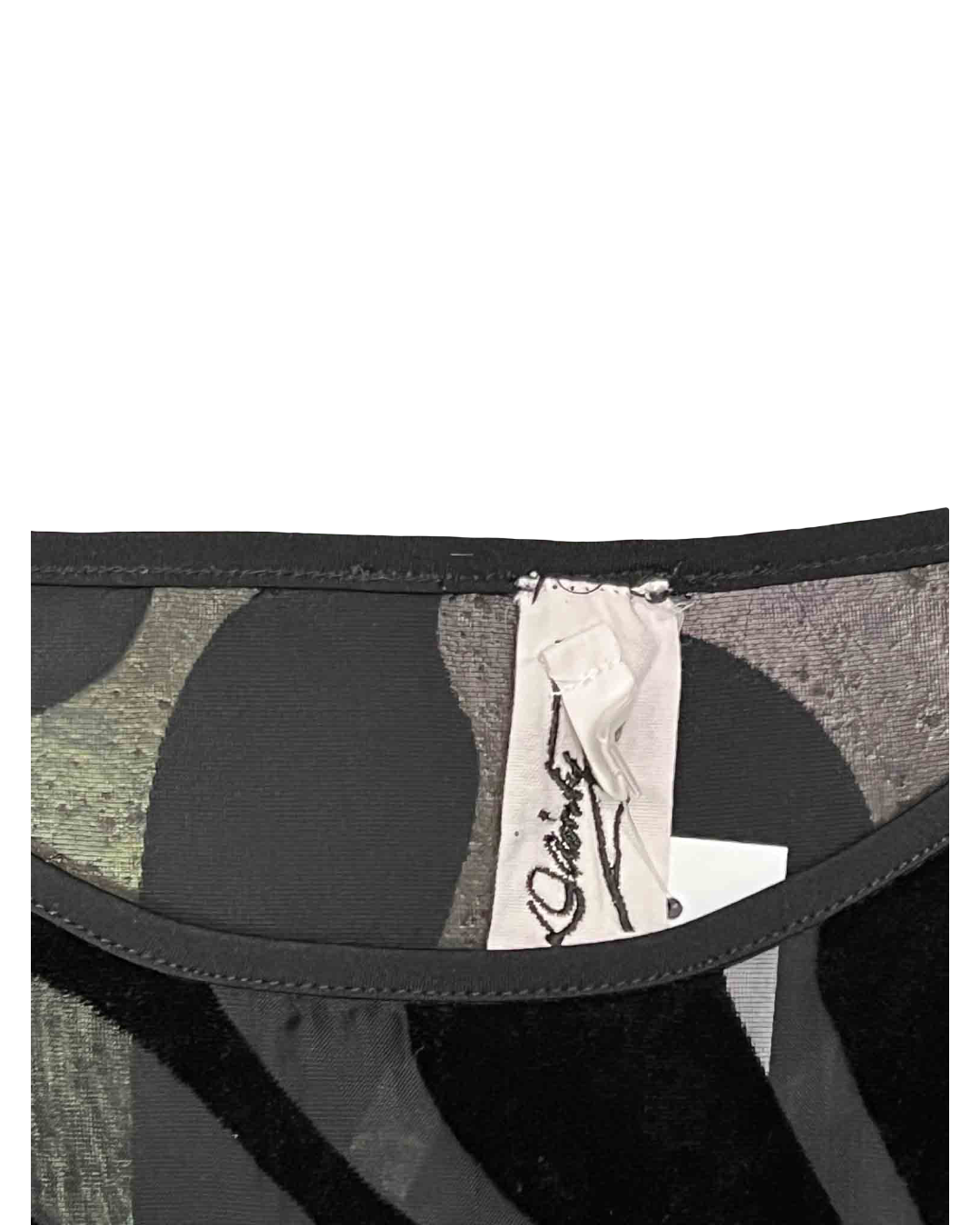 Size 10 | M.A Dainty Mesh / Velour Top