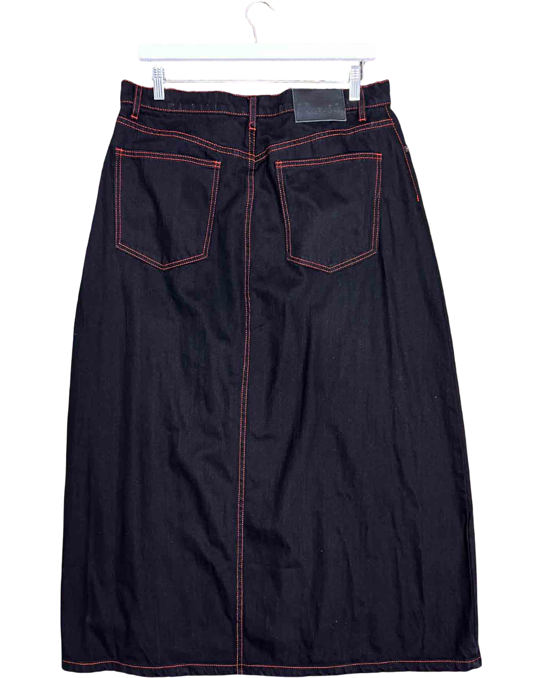 Size XL |  Alpha60 Denim Asymmetrical Maxi Skirt
