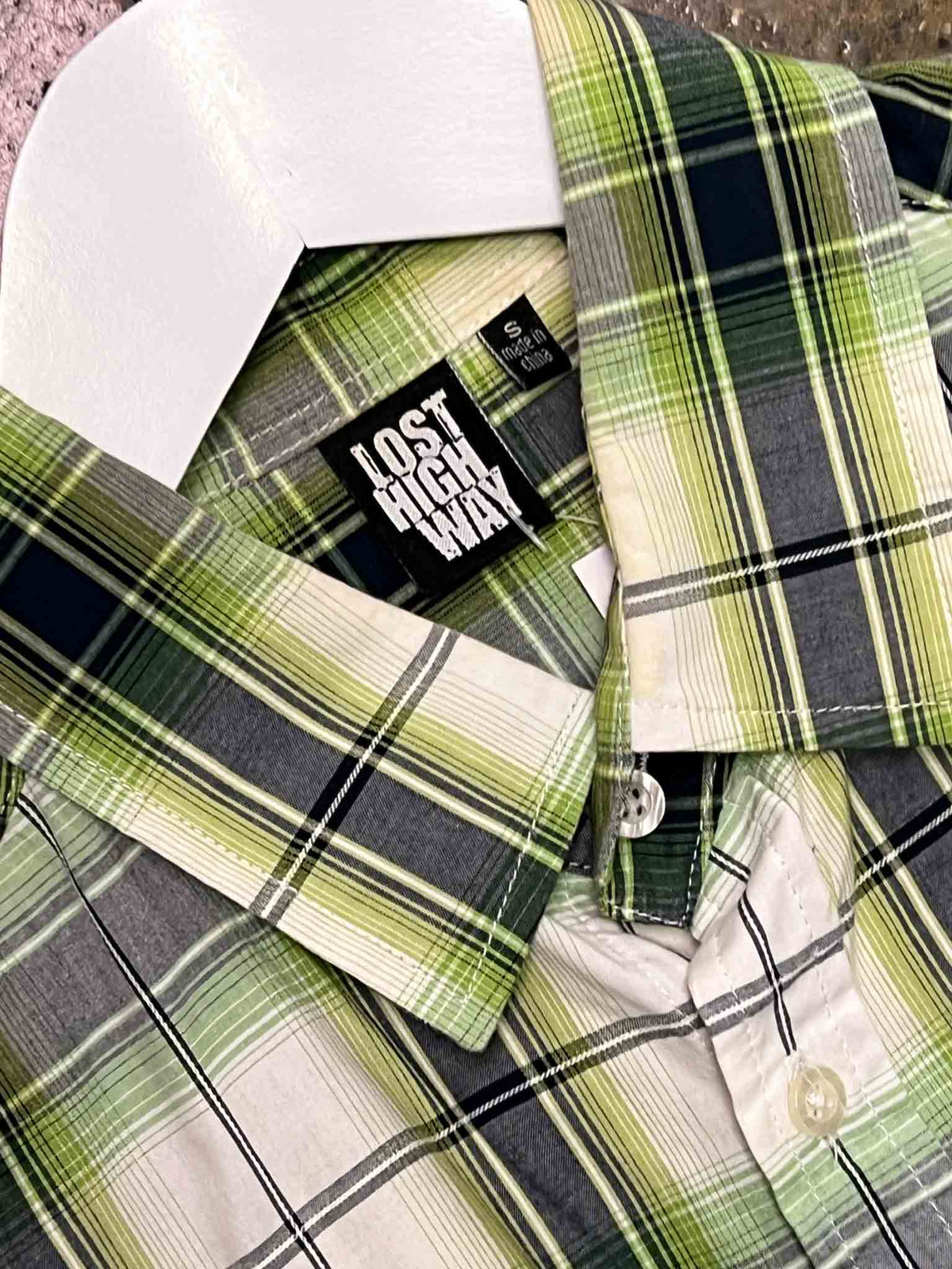 Size S | Lost Highway Green Check Shirt