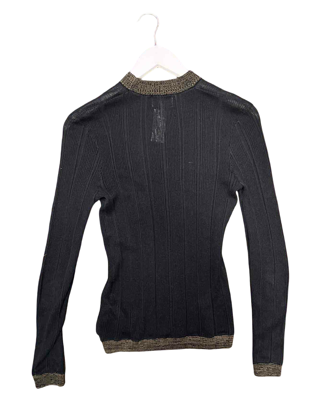 Size M | Ganni Black Sheer Longsleeve