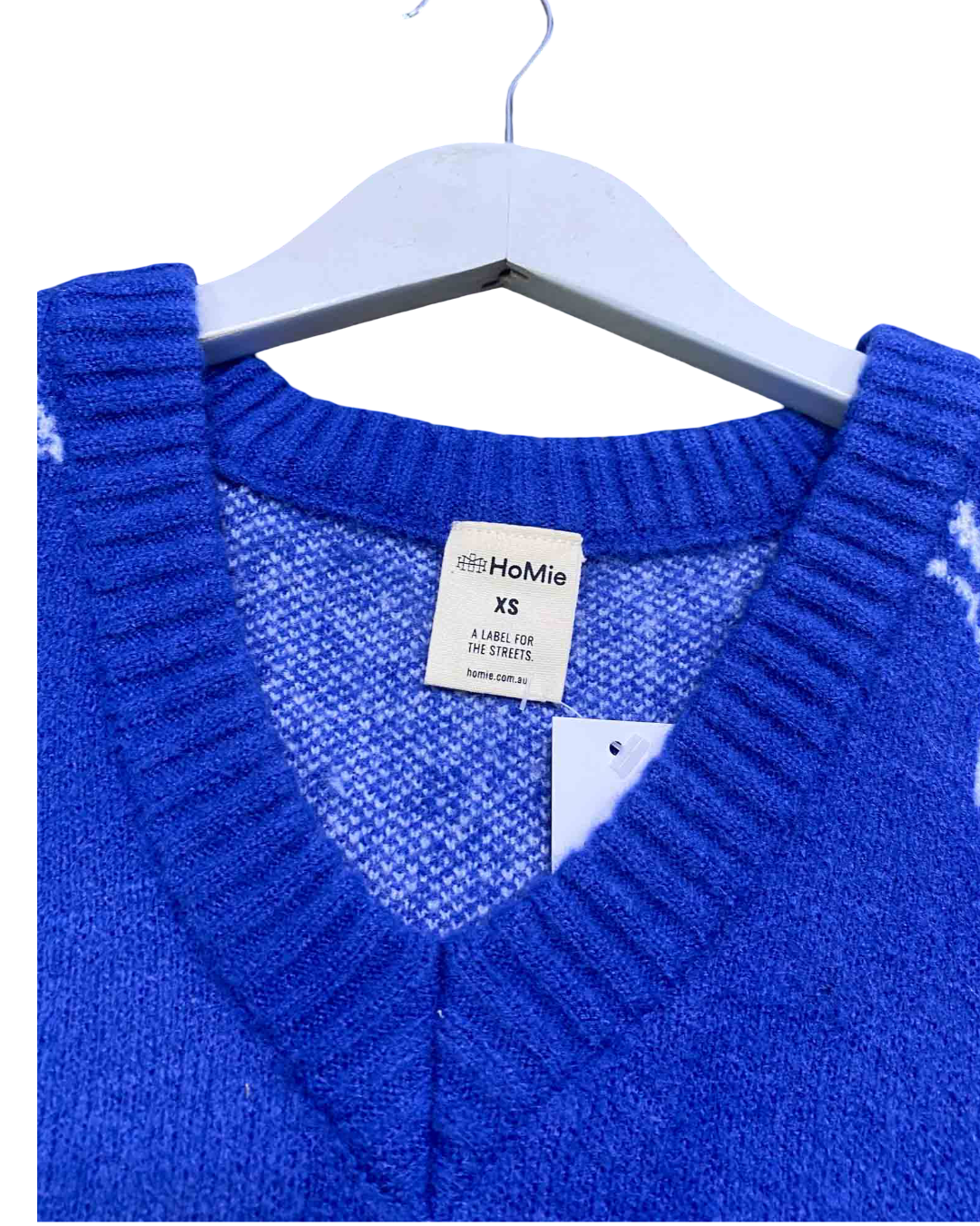Size XS | Homie Blue Knit Vest