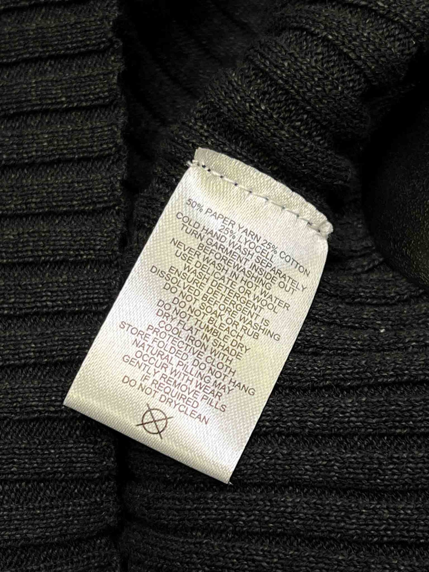 Size M | Alpha60 Black Ribbed Tank Top