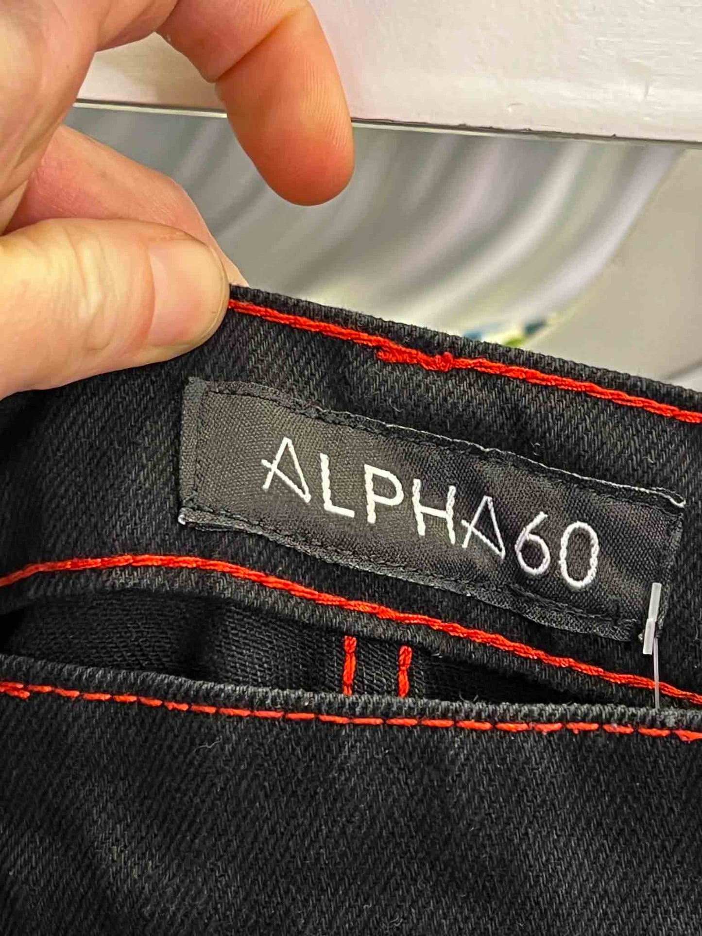 Size XL |  Alpha60 Denim Asymmetrical Maxi Skirt