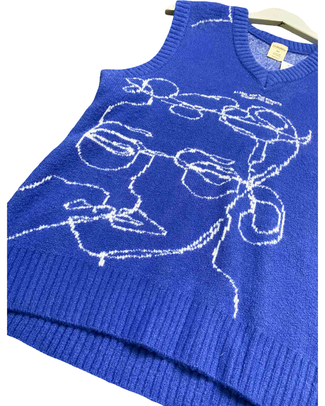 Size XS | Homie Blue Knit Vest