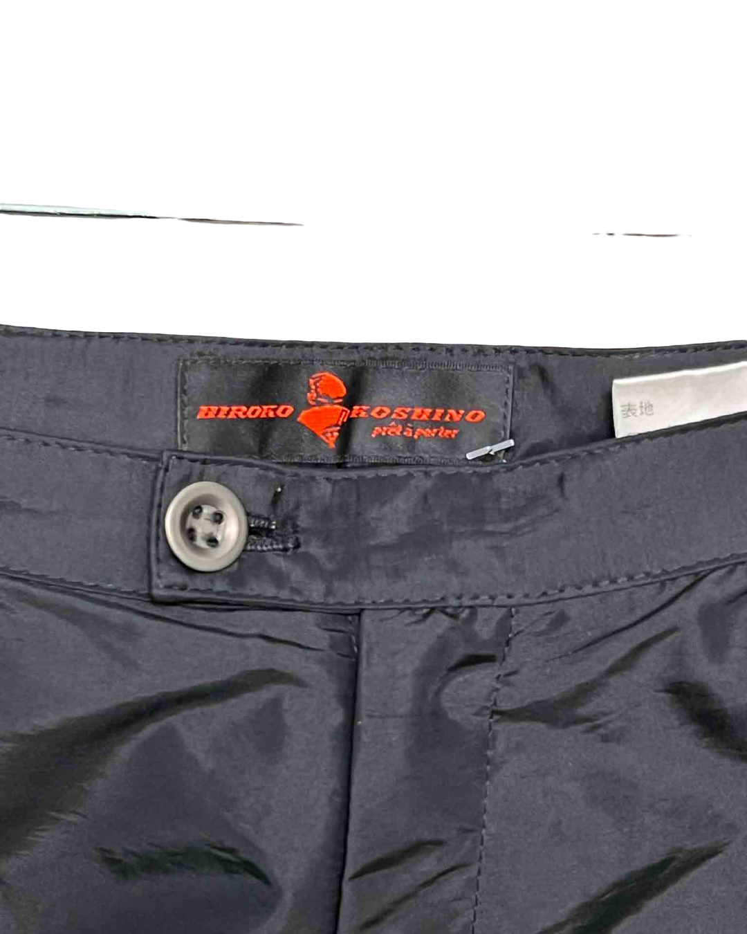 Size 11 | Hiroko Koshino Black Nylon Cargo Pants