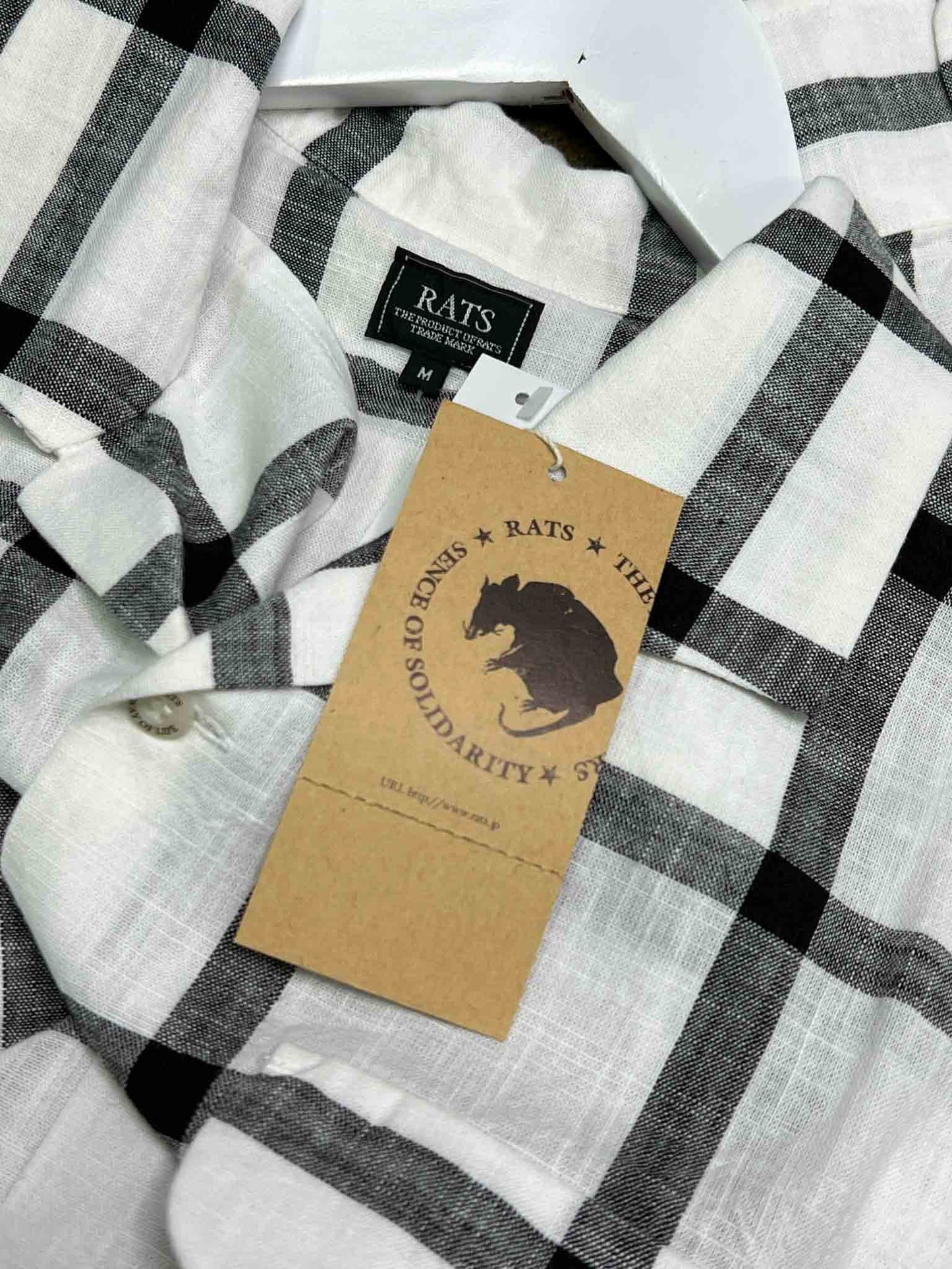 Size M | RATS Windowpane Check Shirt NWT