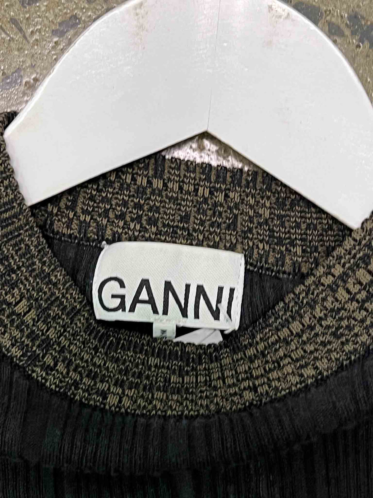 Size M | Ganni Black Sheer Longsleeve