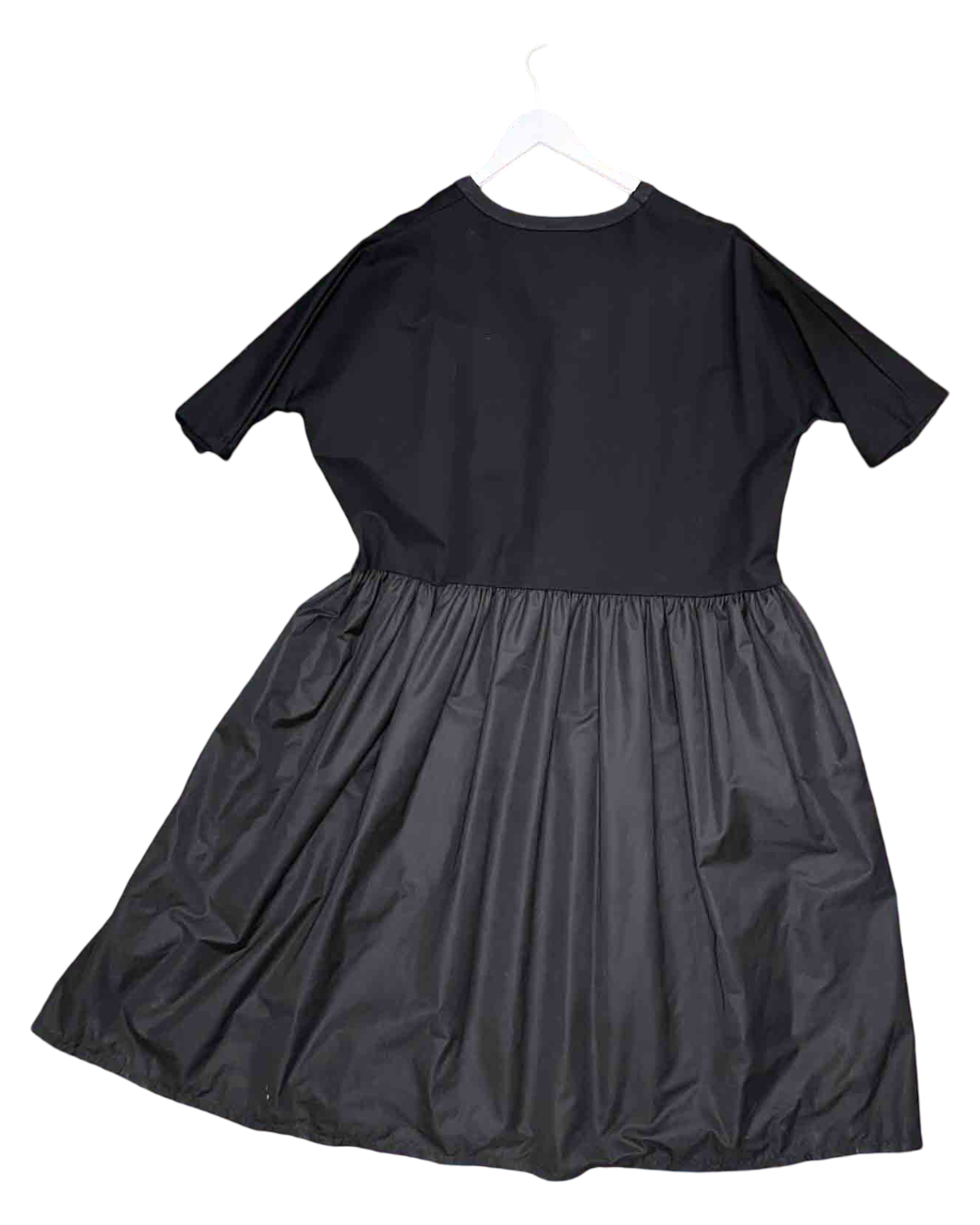 Size OS | FOOL Black Gathered Midi Dress