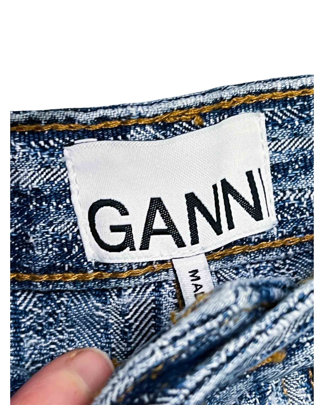 Size 28" | Ganni Striped Baggy Jeans