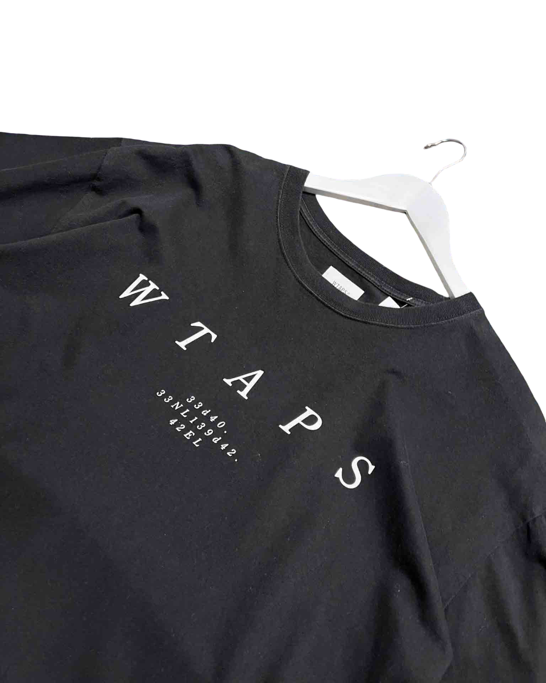 Size XXL | WTAPS Black Cotton Logo T-Shirt