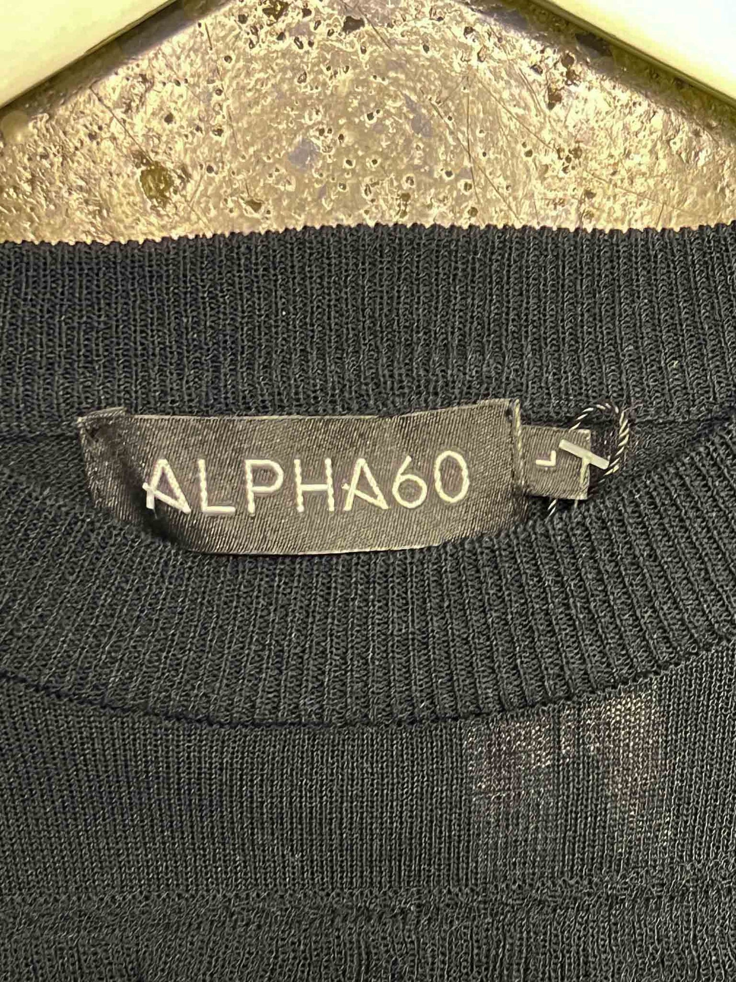 Size L | Alpha60 Black Levi Knit Sweater