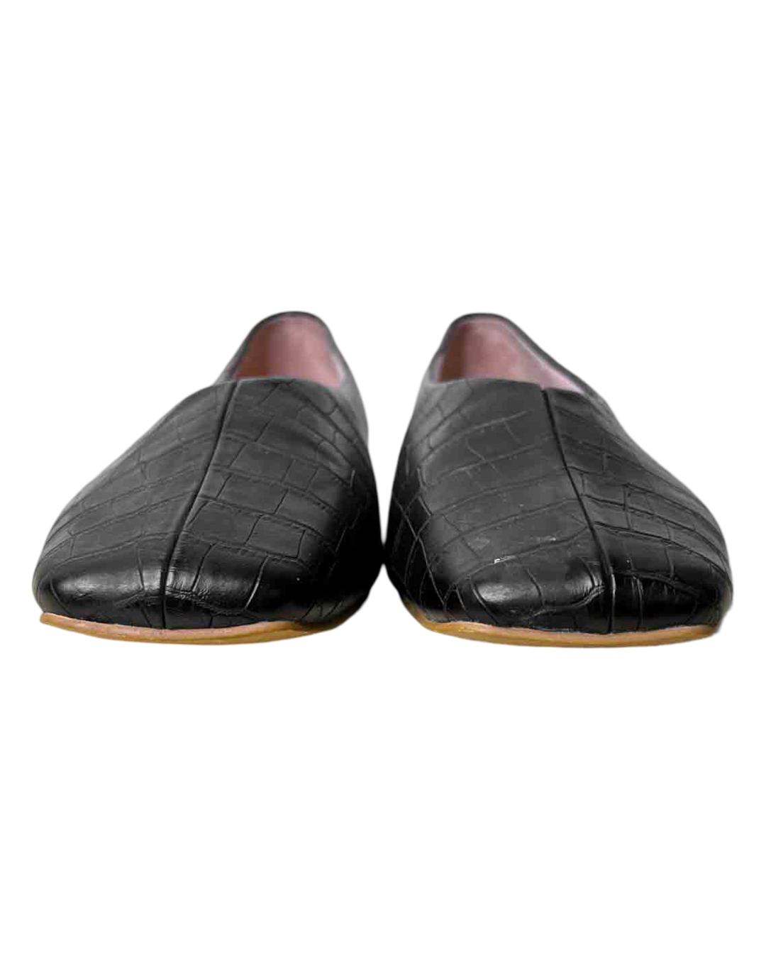 Size 37 | Radical Yes Black Utopia Croc Flats