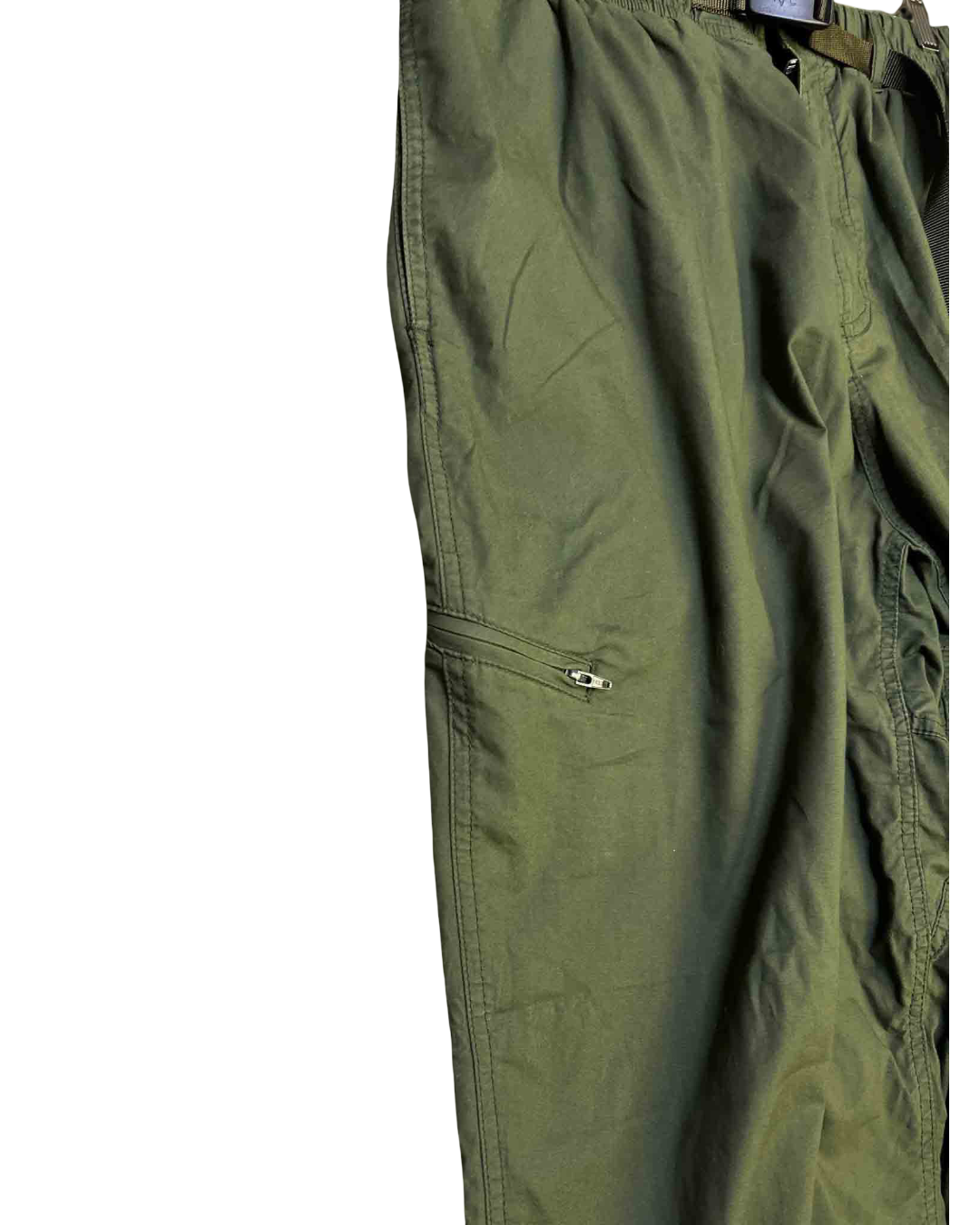 Size XL | Gramicci Olive Nylon Packable Track Pants