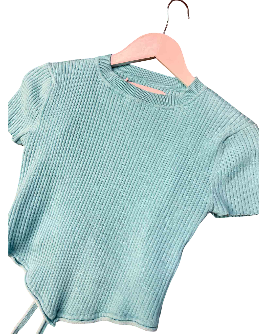 Size M | Arthur Blue Open Back Top