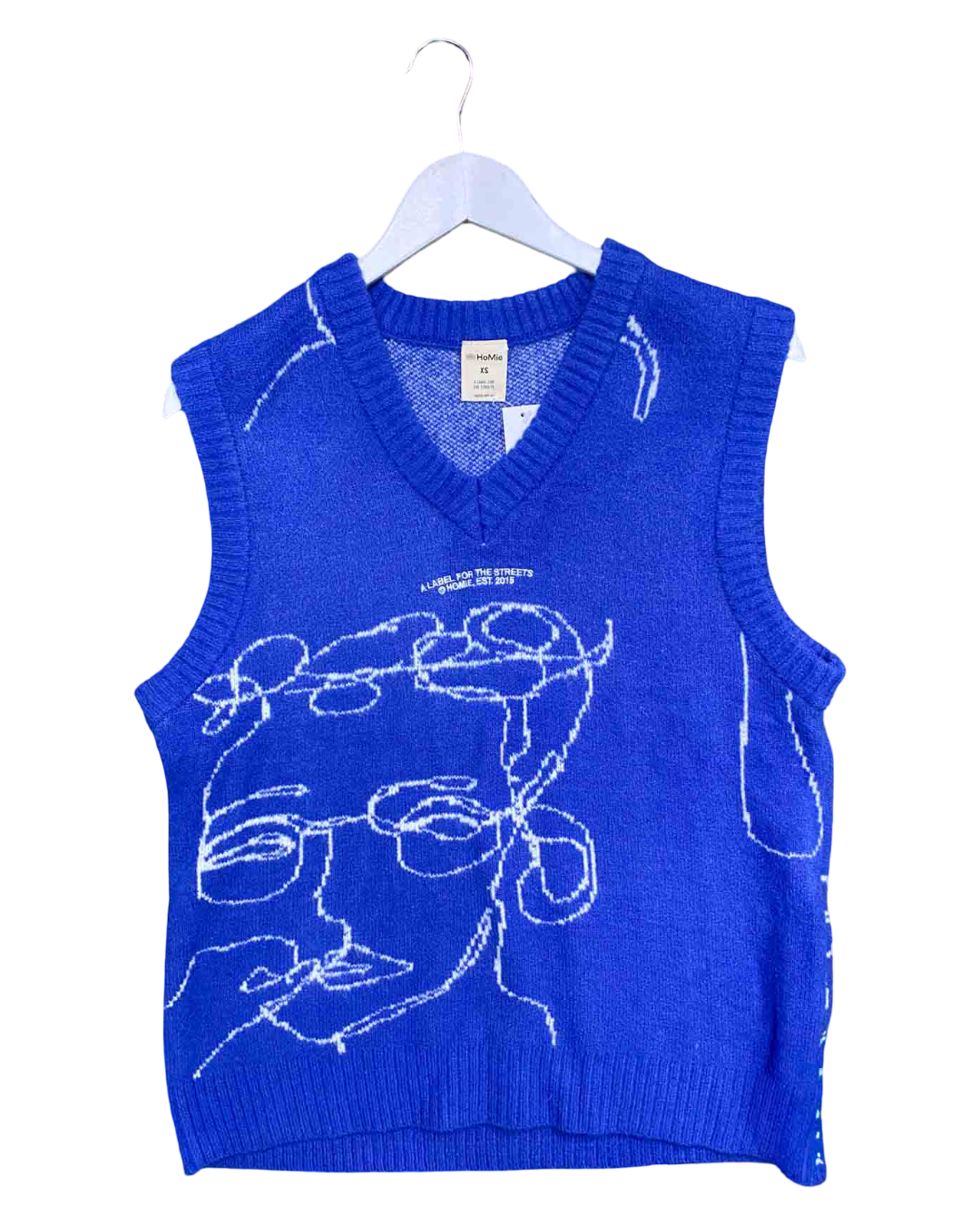 Size XS | Homie Blue Knit Vest
