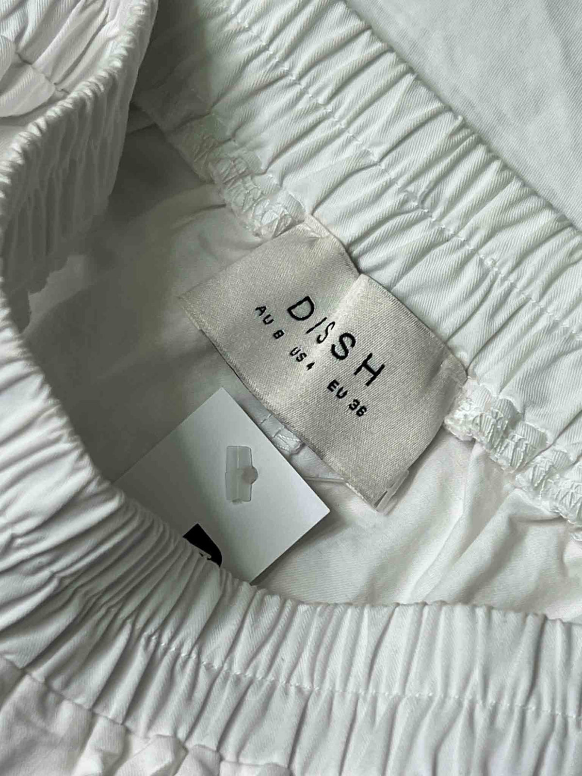 Size 8 | Dissh White Cotton Midi Skirt