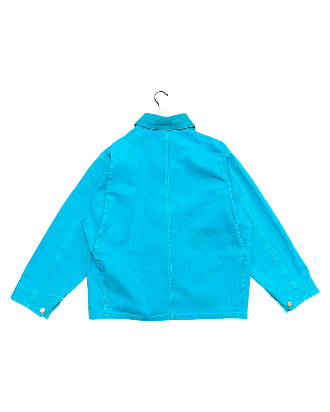 Size M/L | Ruan Teal Cotton Canvas Chore Jacket