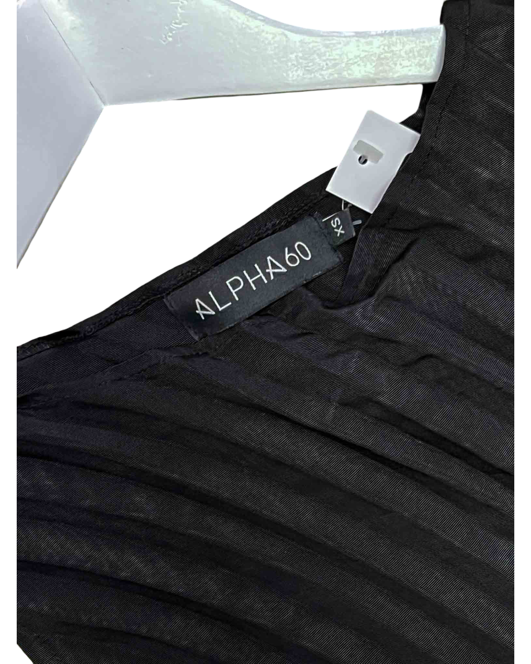 Size XS | Alpha60 Black Pleated Dress
