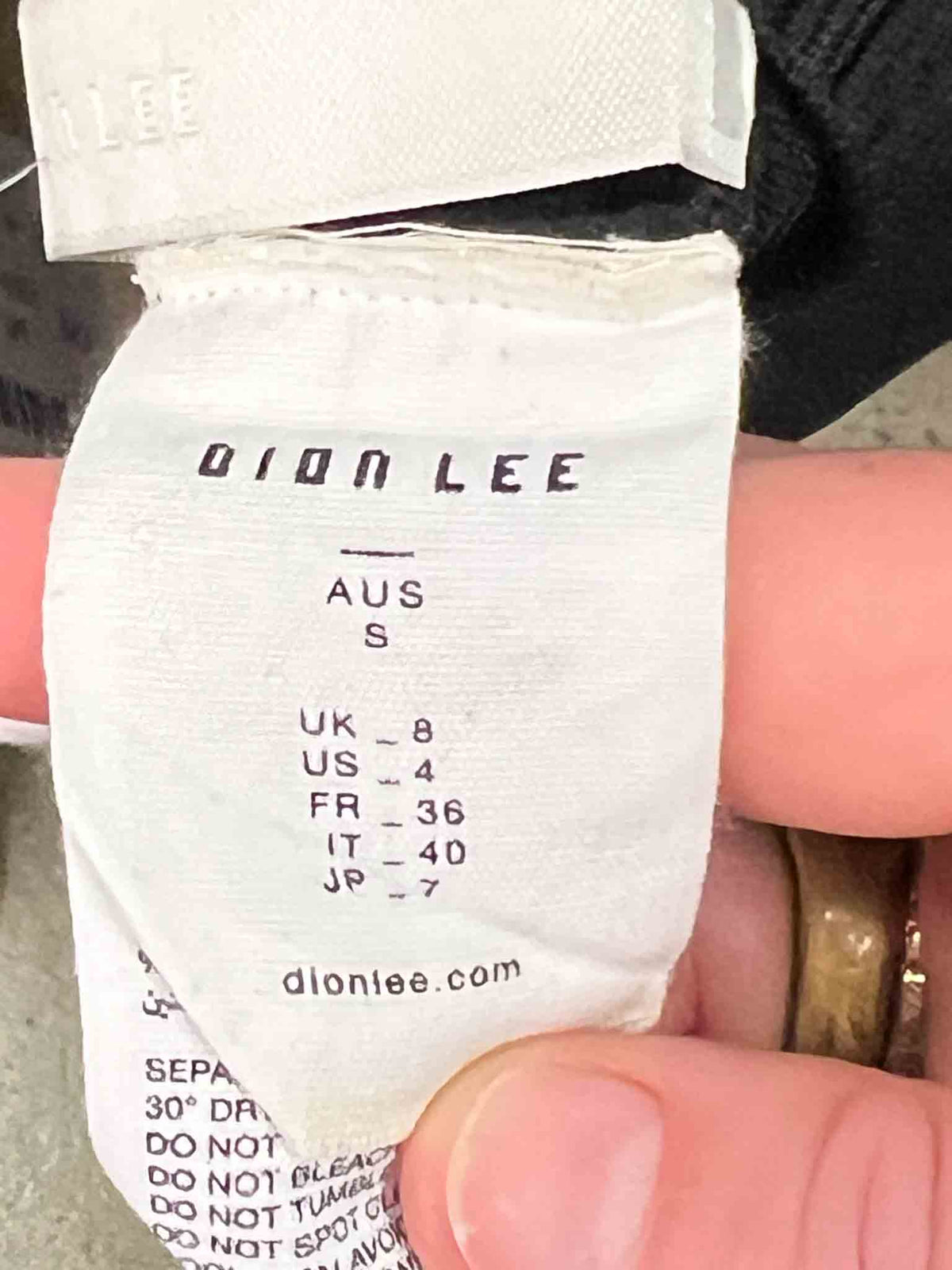 Size S | Dion Lee Black Tank