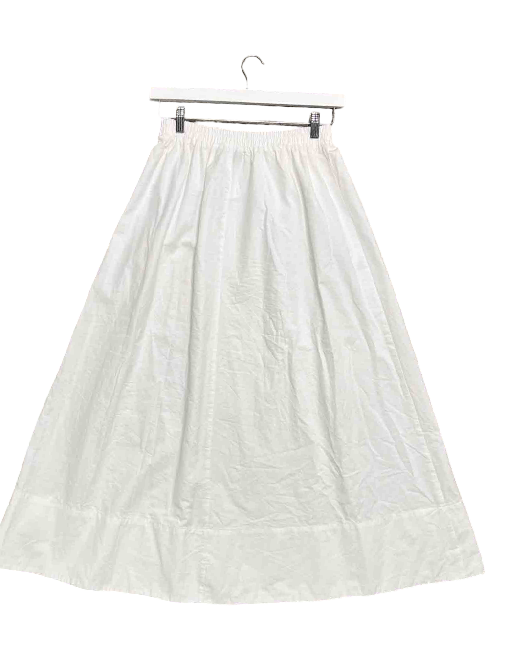 Size 8 | Dissh White Cotton Midi Skirt