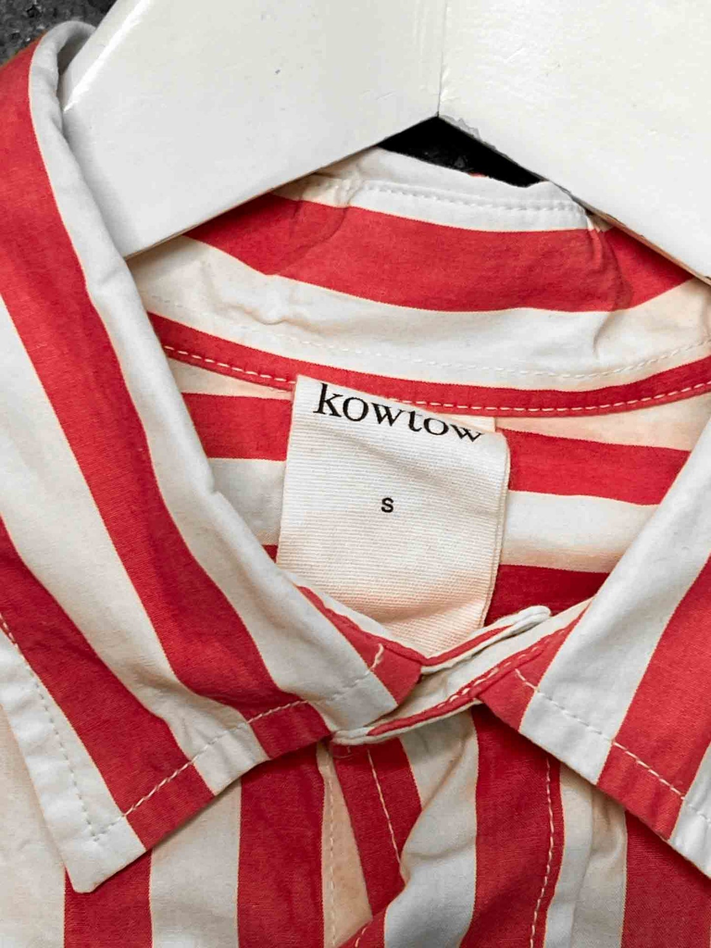 Size S | Kowtow Organic Cotton Striped Shirt