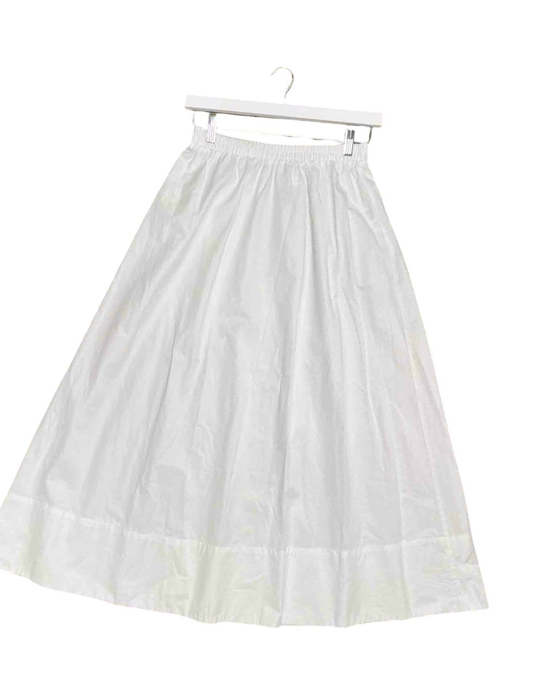 Size 8 | Dissh White Cotton Midi Skirt