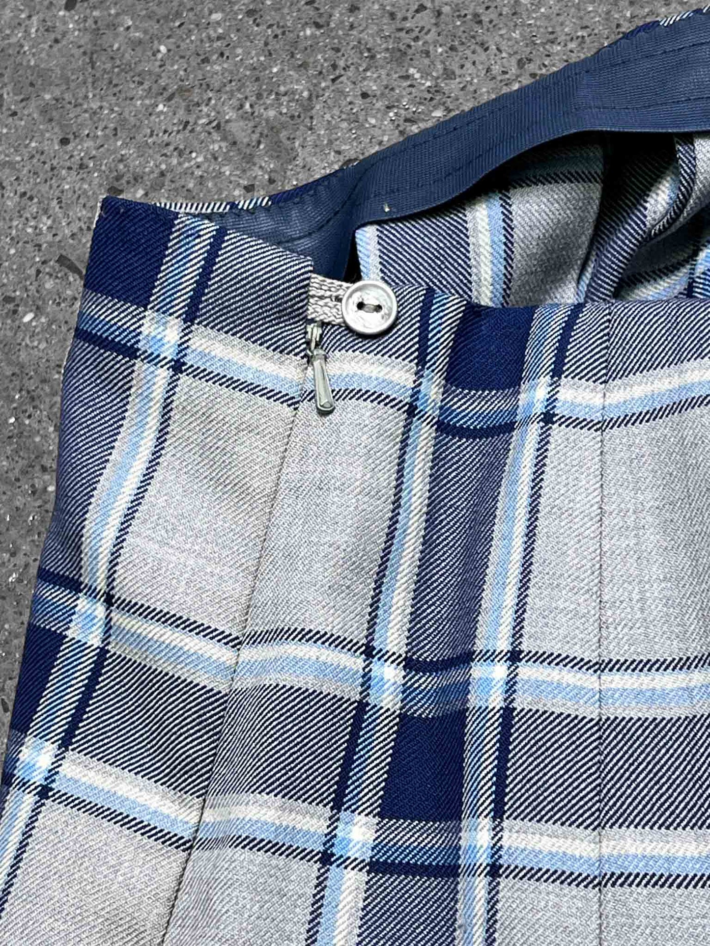 Size L | Fletcher Jones Plaid Wool Kilt Skirt