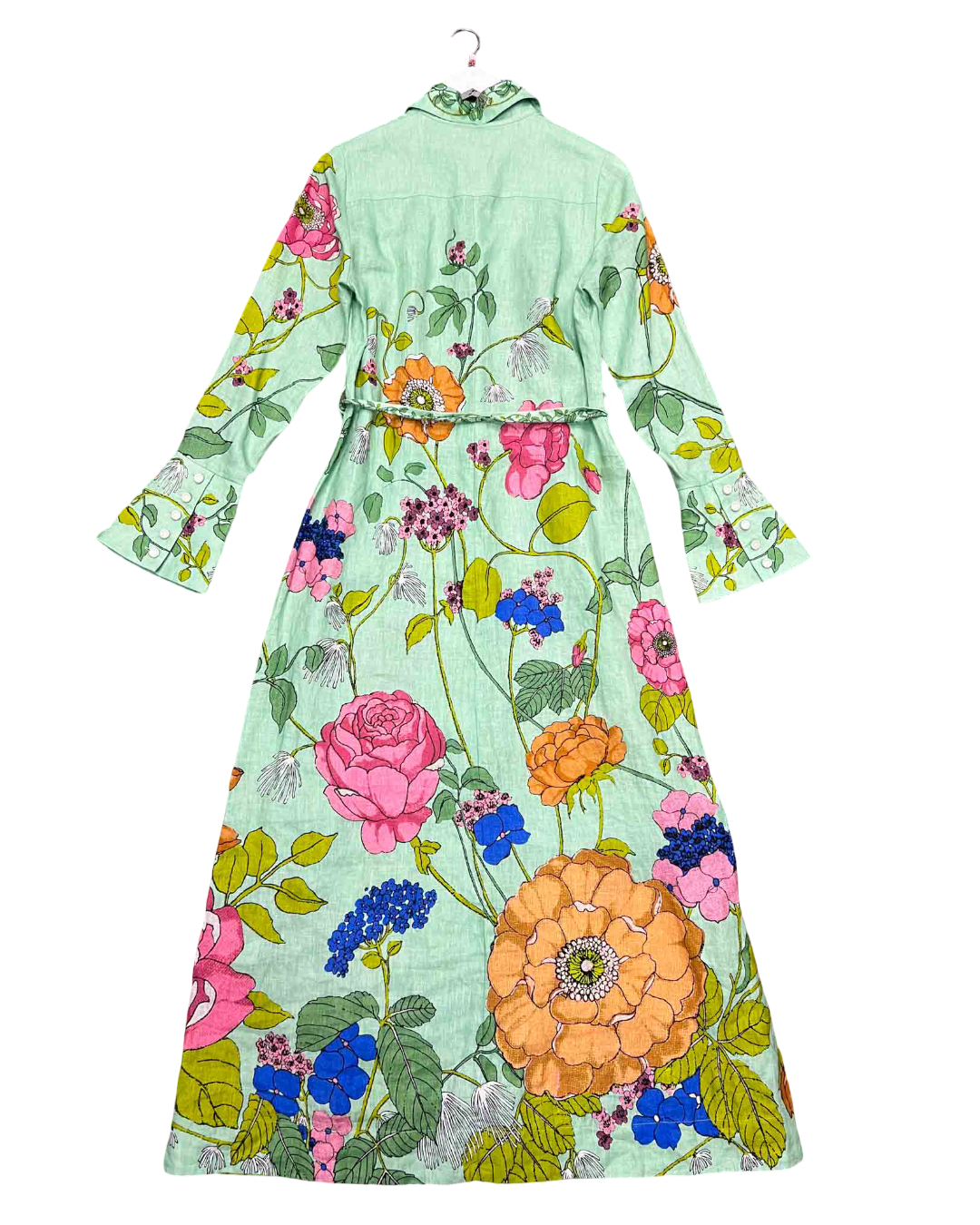 Size 12 | Alémais Floral Maxi Shirt Dress