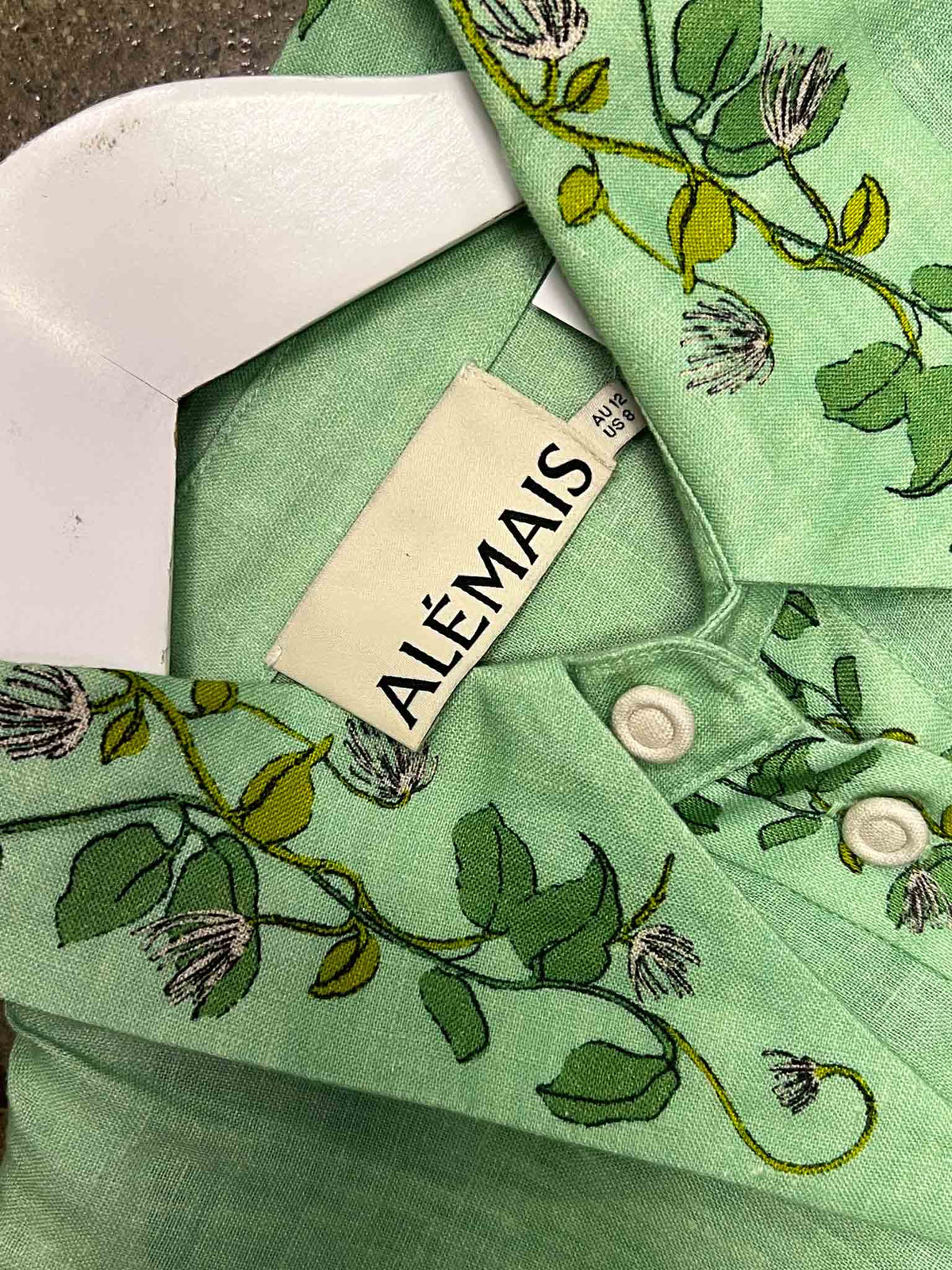 Size 12 | Alémais Floral Maxi Shirt Dress