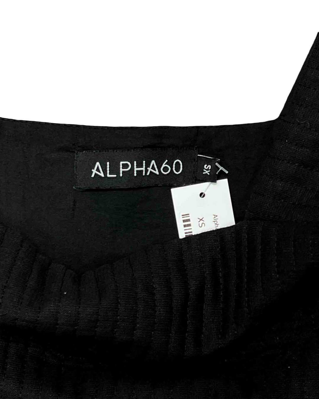 Size XL | Alpha60 Black Quilted Pinafore Shift Dress