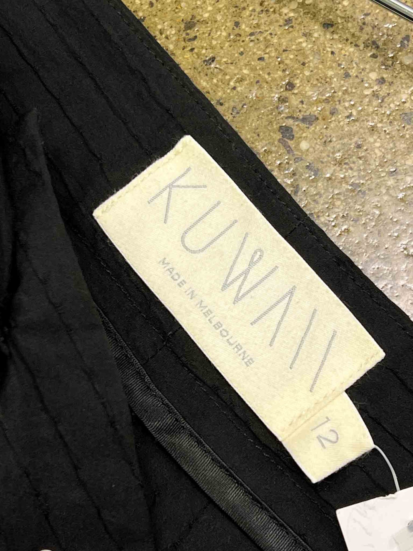 Size L (12) | Kuwaii Black Stitch Stretchy Trousers