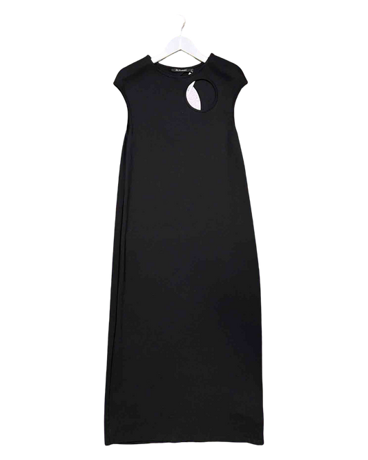 Size L | Alpha60 Black Cut Out Maxi Dress