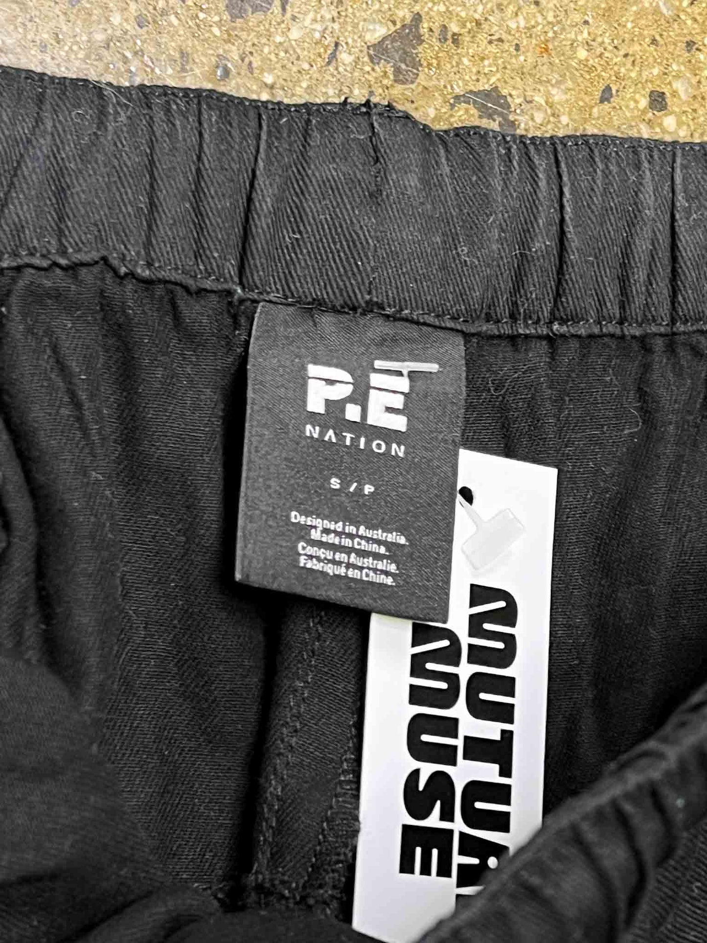 Size S | P.E Nation Black Cotton Discovery Pants
