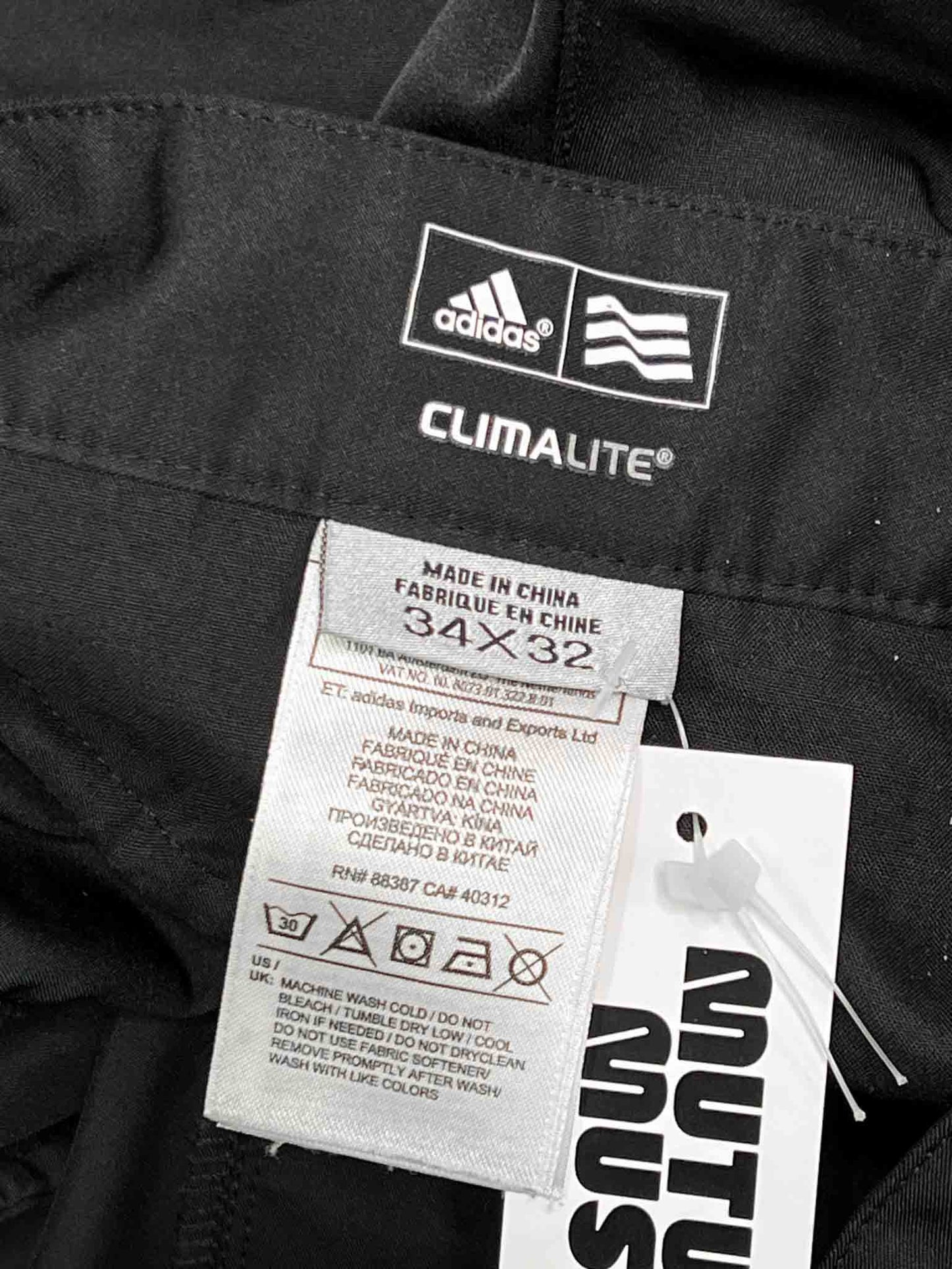 Size 34 | Adidas Black Climalite Golf Pants