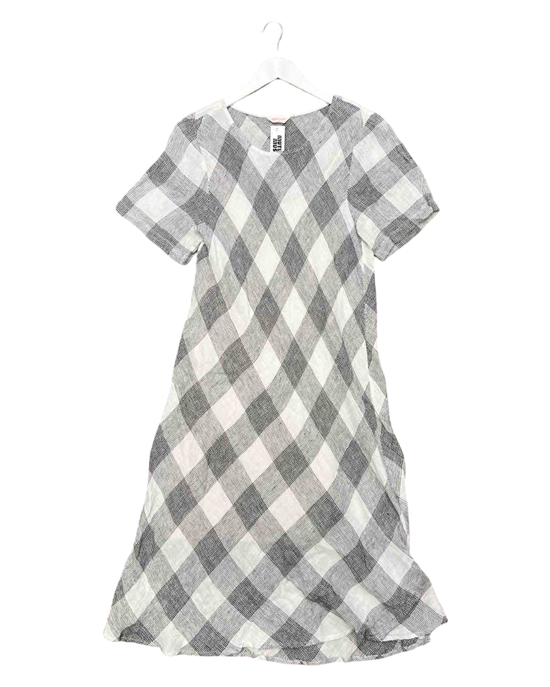 Size 12 | Gorman Linen Plaid Midi Dress