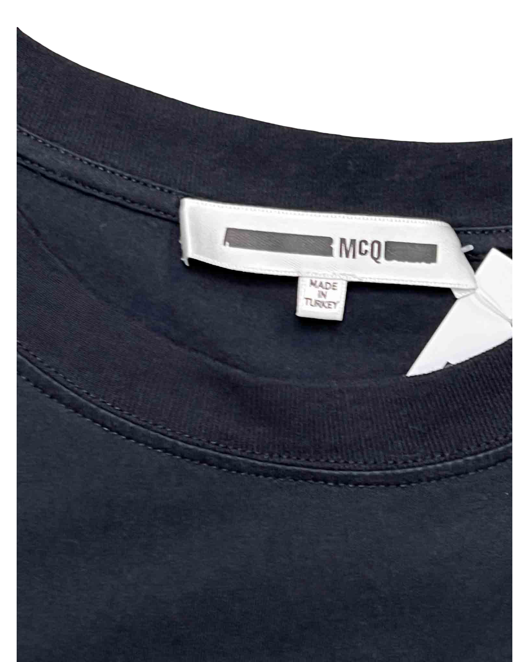 Size L | McQ Black Cotton Swallow T-shirt