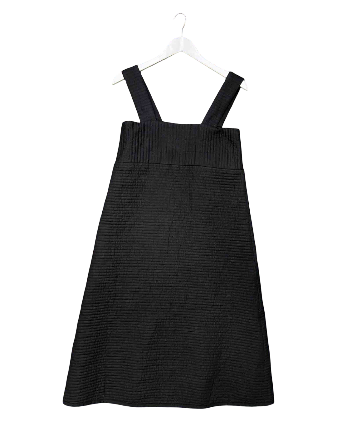 Size XL | Alpha60 Black Quilted Pinafore Shift Dress