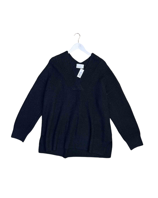 Size 3XL| Commonry Black Chunky Knit Jumper