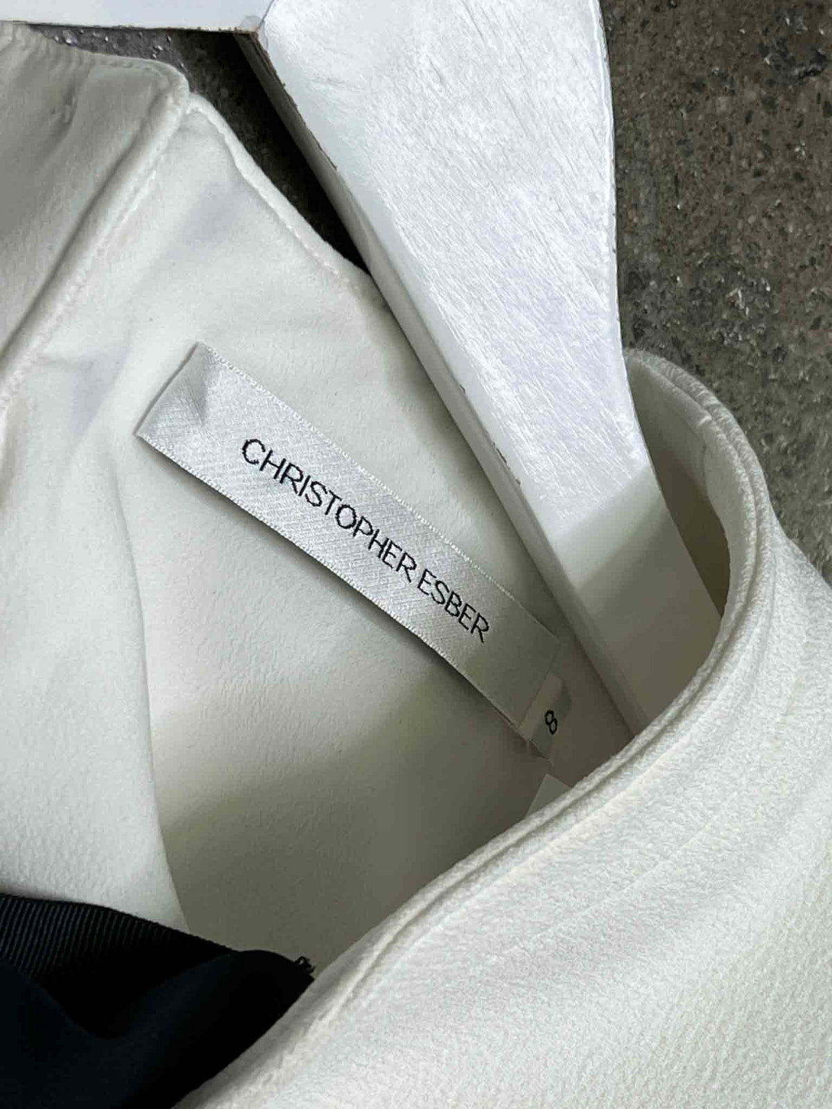 Size S | Christopher Esber White Sleeveless Top