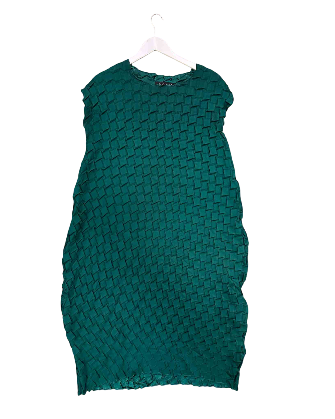 Size S | Alpha60 Green Pleated Dress
