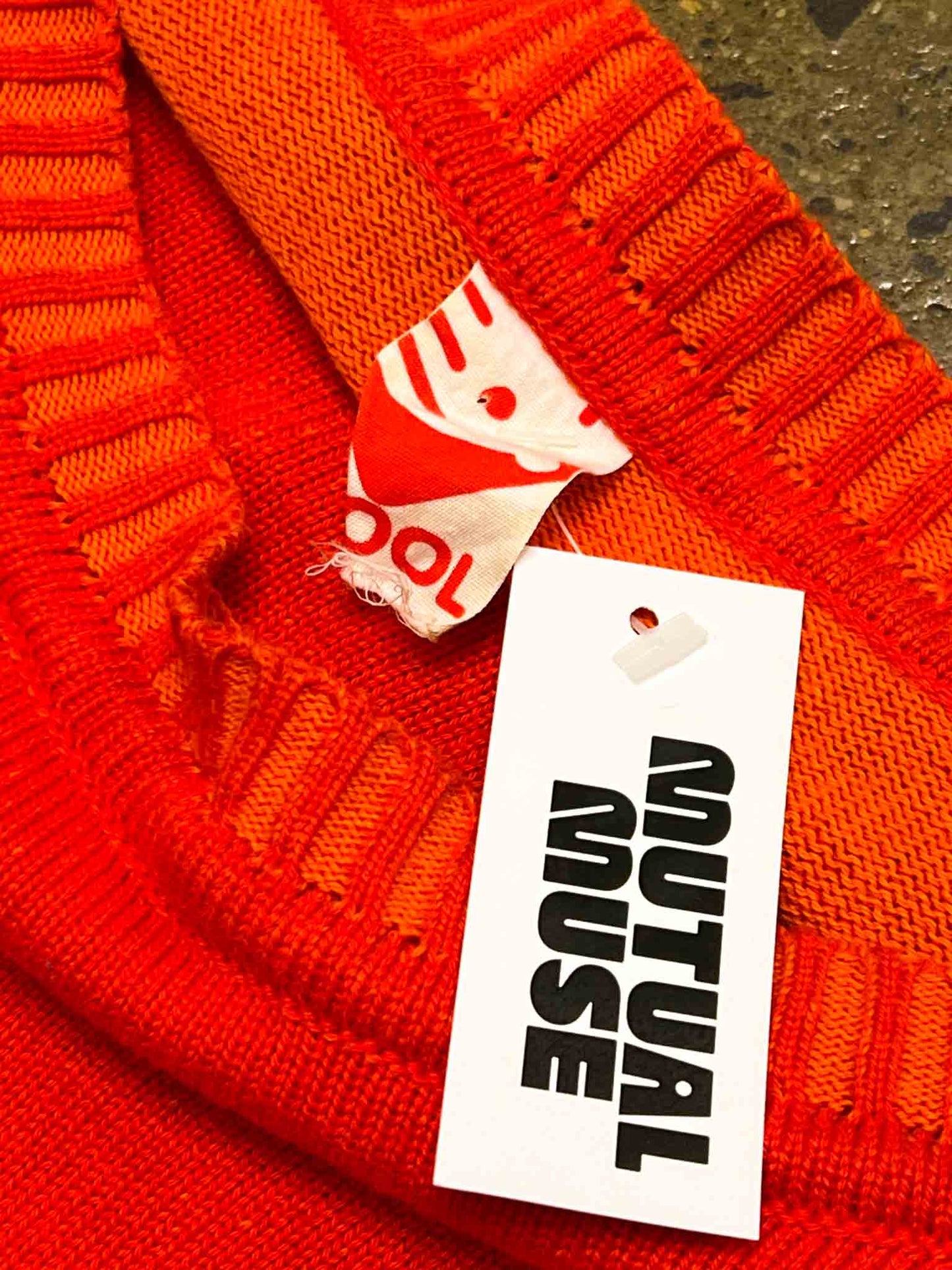 Size M | Fool Red Cropped Cotton Knit Jumper