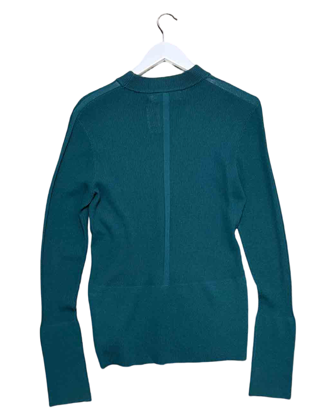 Size L | Kloke Green Ribbed Long-Sleeve Top