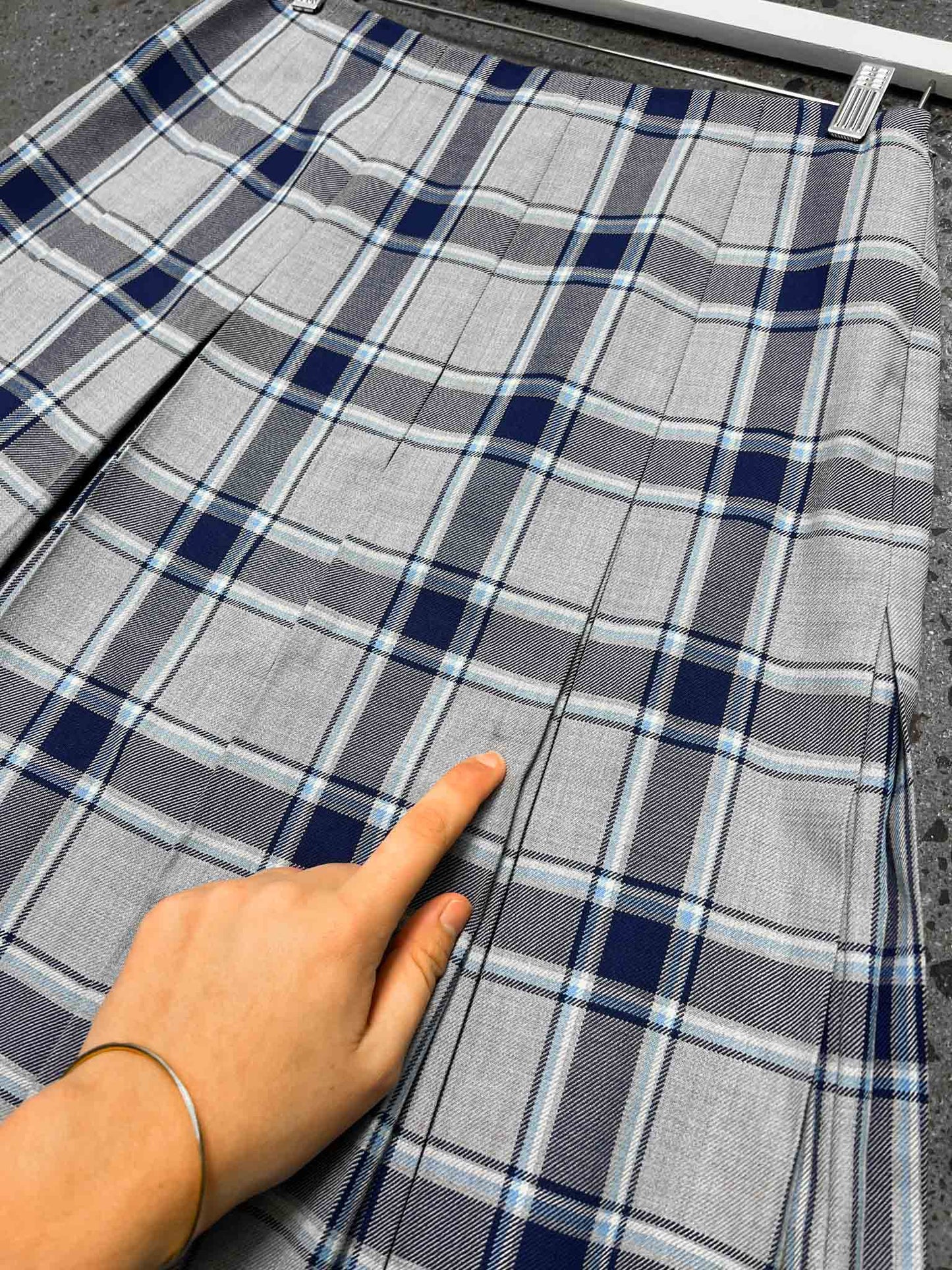Size L | Fletcher Jones Plaid Wool Kilt Skirt