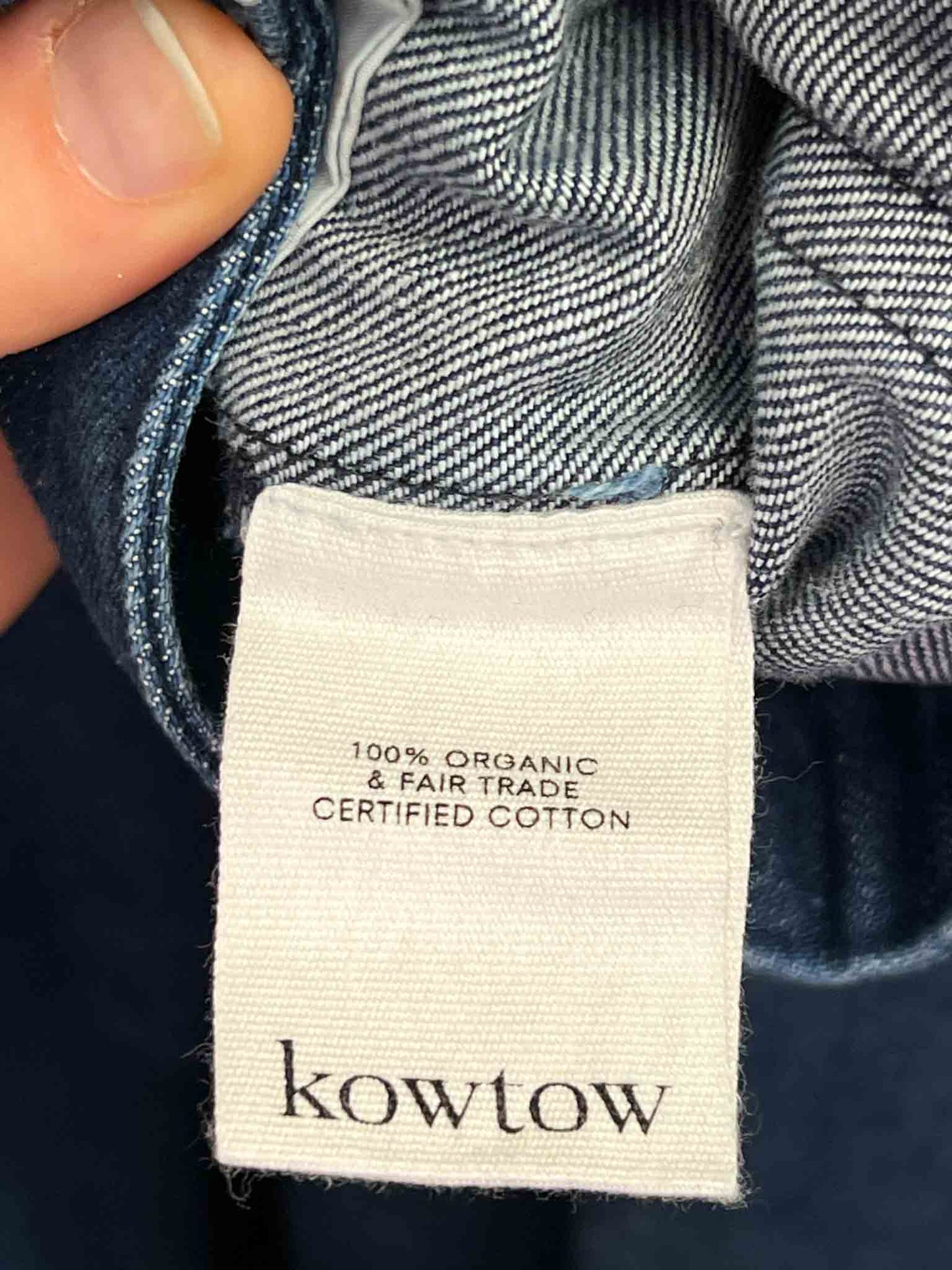 Size XL |  Kowtow Indigo Wideleg Jeans