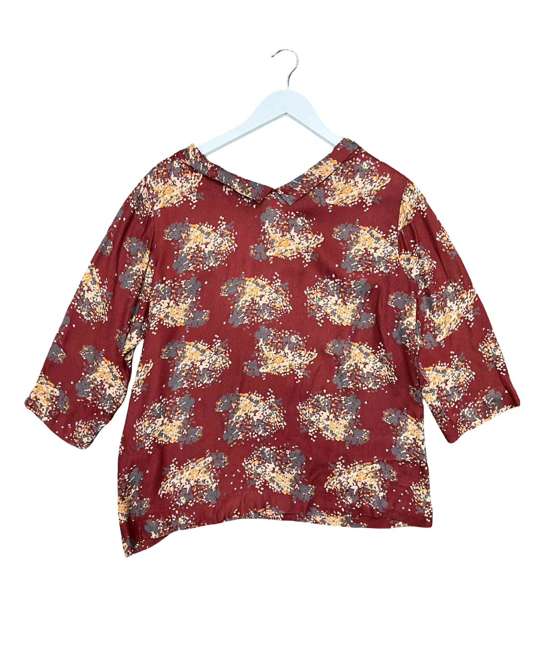 Size 14 | Toast Printed Cowl Neck Top