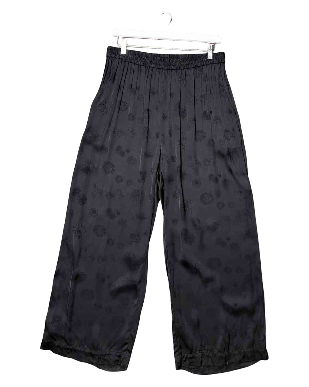 Size 6 | Et Al Nox Black Silky Wide-Leg Pants