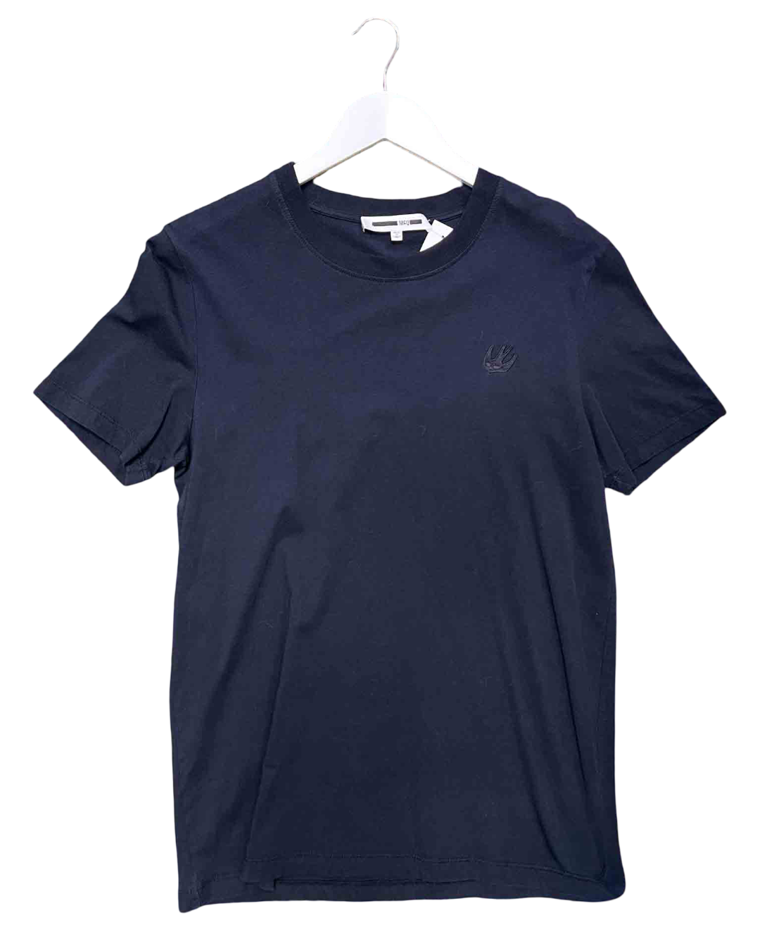Size L | McQ Black Cotton Swallow T-shirt