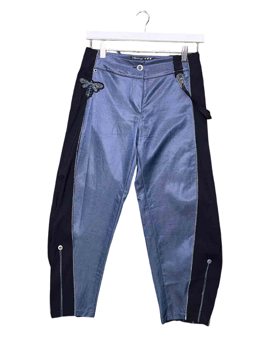 Size 40 (M) | La Mode Est A Vous Iridescent Dragonfly Pants